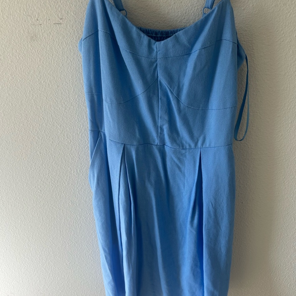 Blue mini sundress